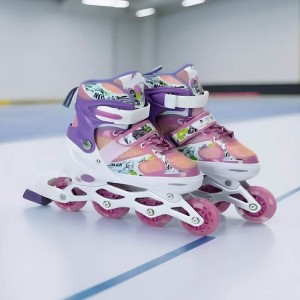 roller skates brake light kids ice skates with flash function, inline roller skates with flash function