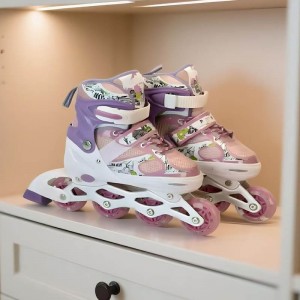 roller skates brake light kids ice skates with flash function, inline roller skates with flash function