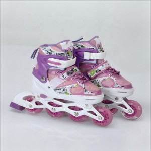 roller skates brake light kids ice skates with flash function, inline roller skates with flash function