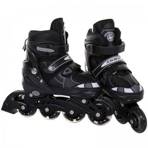 Adjustable ice skates for kids roller skates set for boys and girls, beginners can use the 8-wheel full flash stand to thicken