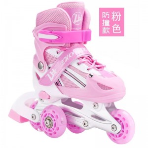 3-5-8-11 year old three-wheeled boys and girls flash roller skates kids anti-fall roller skates double row beginner