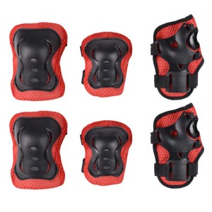 Children's roller skating protective gear 6-piece set, balance scooter, thick butterfly protector, scooter, ice skates, sports combination protection