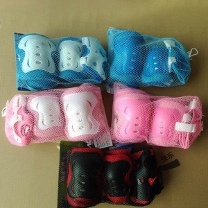Children's roller skating protective gear 6-piece set, balance scooter, thick butterfly protector, scooter, ice skates, sports combination protection