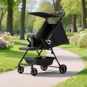 Lightweight stroller, lightweight travel pocket cart, one-click folding, seated, reclining baby artifact, stroller