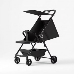 Lightweight stroller, lightweight travel pocket cart, one-click folding, seated, reclining baby artifact, stroller