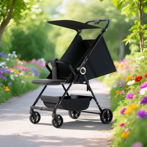 Lightweight stroller, lightweight travel pocket cart, one-click folding, seated, reclining baby artifact, stroller
