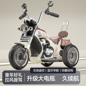儿童电动摩托车充电三轮车男孩女孩宝宝小孩遥控驱动电瓶车玩具车