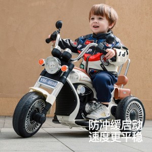 儿童电动摩托车充电三轮车男孩女孩宝宝小孩遥控驱动电瓶车玩具车
