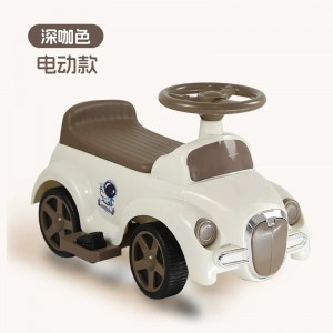 儿童四轮电动车1-3岁男女宝宝电动车脚踏车学步车音乐灯光助步车