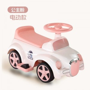 儿童四轮电动车1-3岁男女宝宝电动车脚踏车学步车音乐灯光助步车