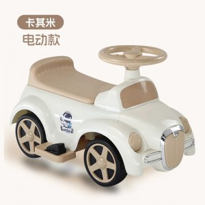 儿童四轮电动车1-3岁男女宝宝电动车脚踏车学步车音乐灯光助步车