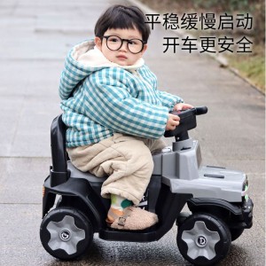 儿童电动车摩托车可坐小孩沙滩车四轮电动越野车男女充电汽车