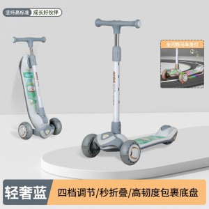 儿童滑板车2-3-6-8-12岁男女宝宝可折叠静音轮悍马轮滑滑车