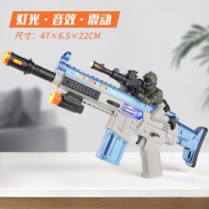 儿童发声光电动玩具枪音乐小男孩子仿真带声音冲锋枪儿童电动声光枪