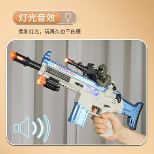 儿童发声光电动玩具枪音乐小男孩子仿真带声音冲锋枪儿童电动声光枪