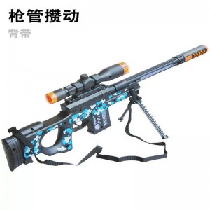 新款电动玩具枪发光音乐仿真迷彩震动狙击枪吃鸡玩具枪儿童礼品