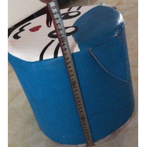 厂家现货卡通圆形小墩子换鞋凳实木皮凳客厅沙发矮凳儿童换鞋凳
