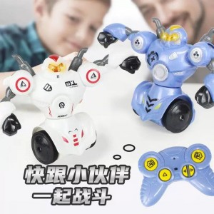 亲子互动高科技智能遥控格斗机器人对战双人玩具对打打架儿童男孩