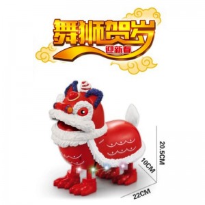 电动摇摆国潮醒狮音乐灯光万向舞狮中秋元宵灯笼创意礼品儿童过年玩具