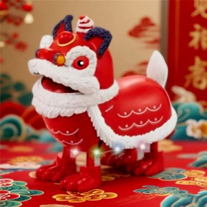 电动摇摆国潮醒狮音乐灯光万向舞狮中秋元宵灯笼创意礼品儿童过年玩具