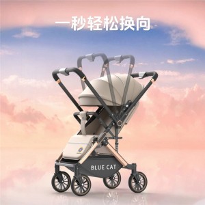 婴儿推车可坐可躺轻便折叠高景观双向宝宝手推车新生婴儿车