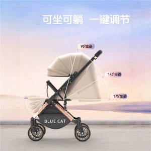 婴儿推车可坐可躺轻便折叠高景观双向宝宝手推车新生婴儿车