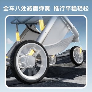 儿童轻便折叠双向宝宝遛娃神器高景观婴儿车可坐可躺推车