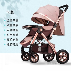 儿童童车遛娃婴儿车可坐可躺推车减震便携高景观手推车