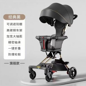 溜娃神器轻便可折叠小巧简易手推车遛娃宝宝推车免安装可换向双向